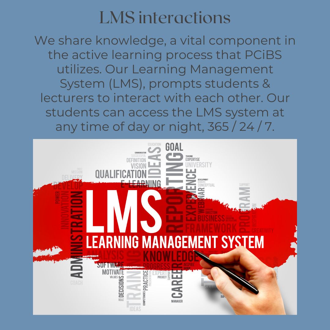 PCIBS 05 LMS Picture with LMS Learning Management System write-up