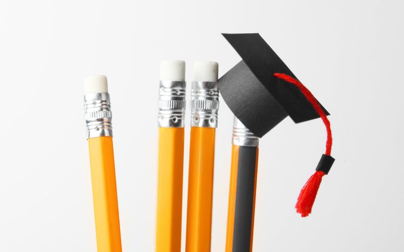 Pencils with graduate cap
